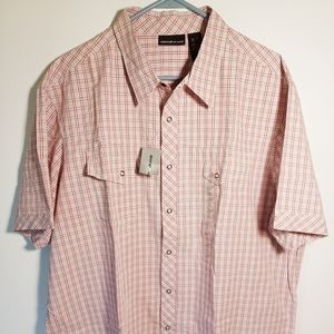 DKNY Jeans New Button Snap Men's XXL Check Shirt NWT